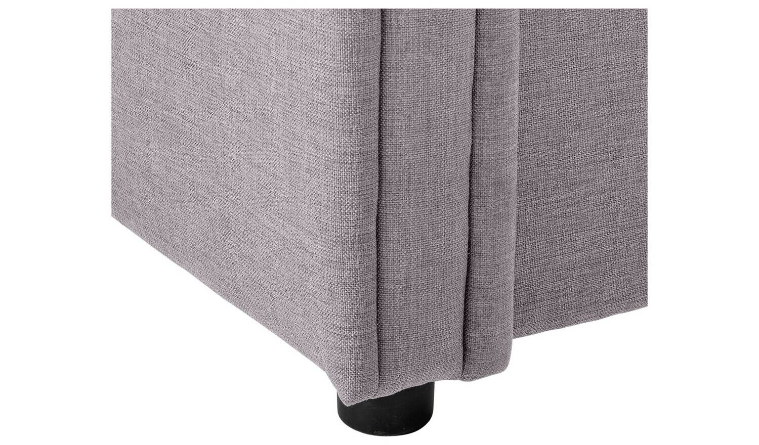 Newbury Double 2 Drawer Fabric Bed Frame Grey Stylish Bedroom Storage Solution - Image 13
