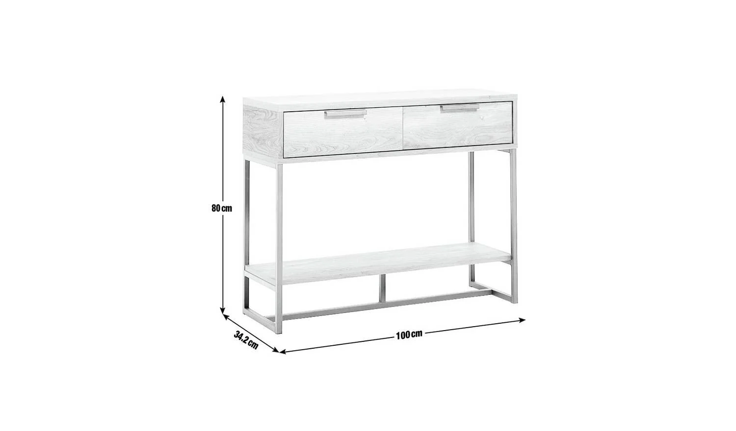 Nomad Console Table Oak Stylish and Functional Entryway Furniture - Image 10
