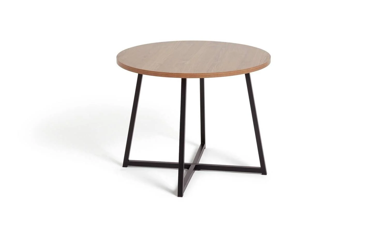 Nomad Oak Effect Dining Table & 4 Chocolate Chairs - Image 3