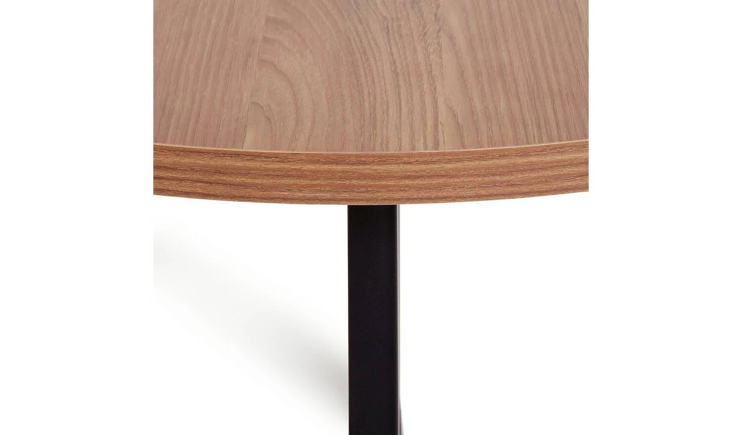 Nomad Oak Effect Dining Table & 4 Chocolate Chairs - Image 6