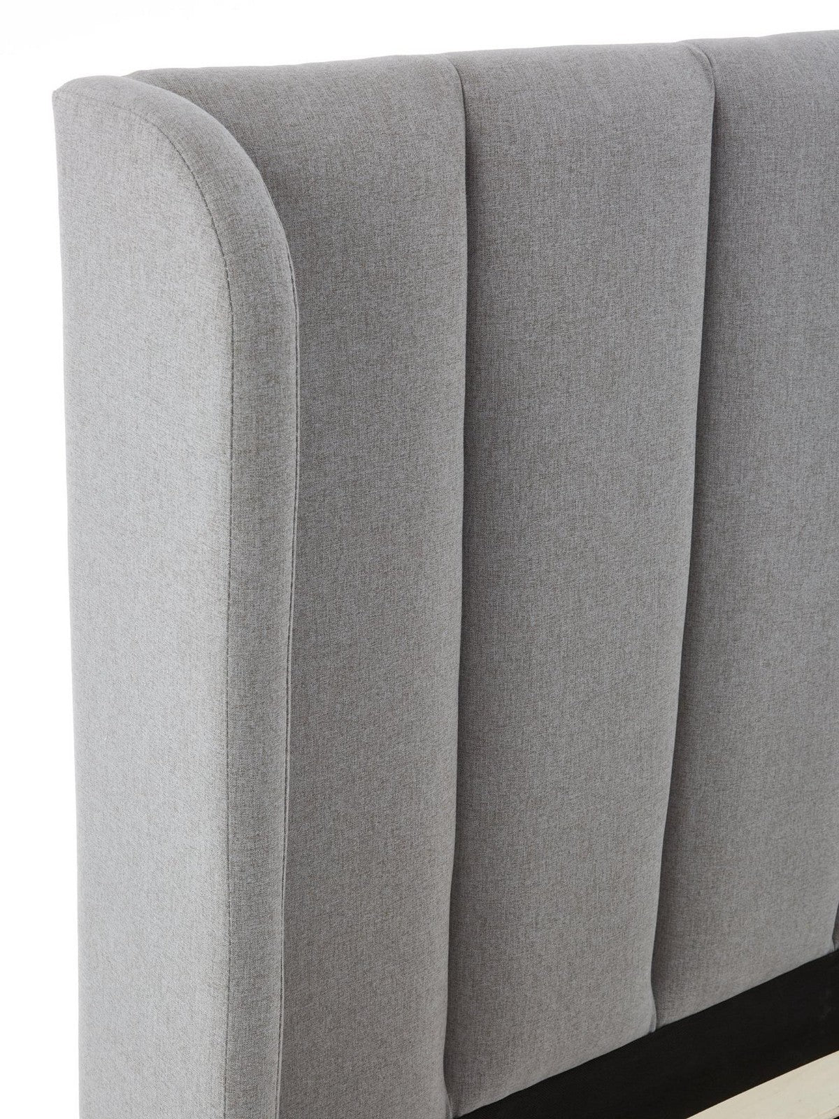 Nook Double Bed Frame Grey | Winged Headboard | Sprung Slats - Image 5