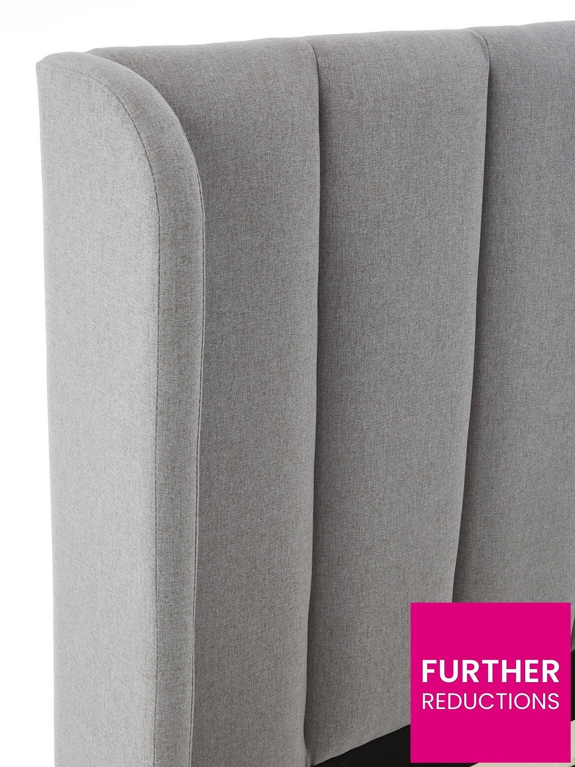 Nook Fabric King Bed Frame - Grey Stylish and Comfortable Bedroom Furniture - Image 4