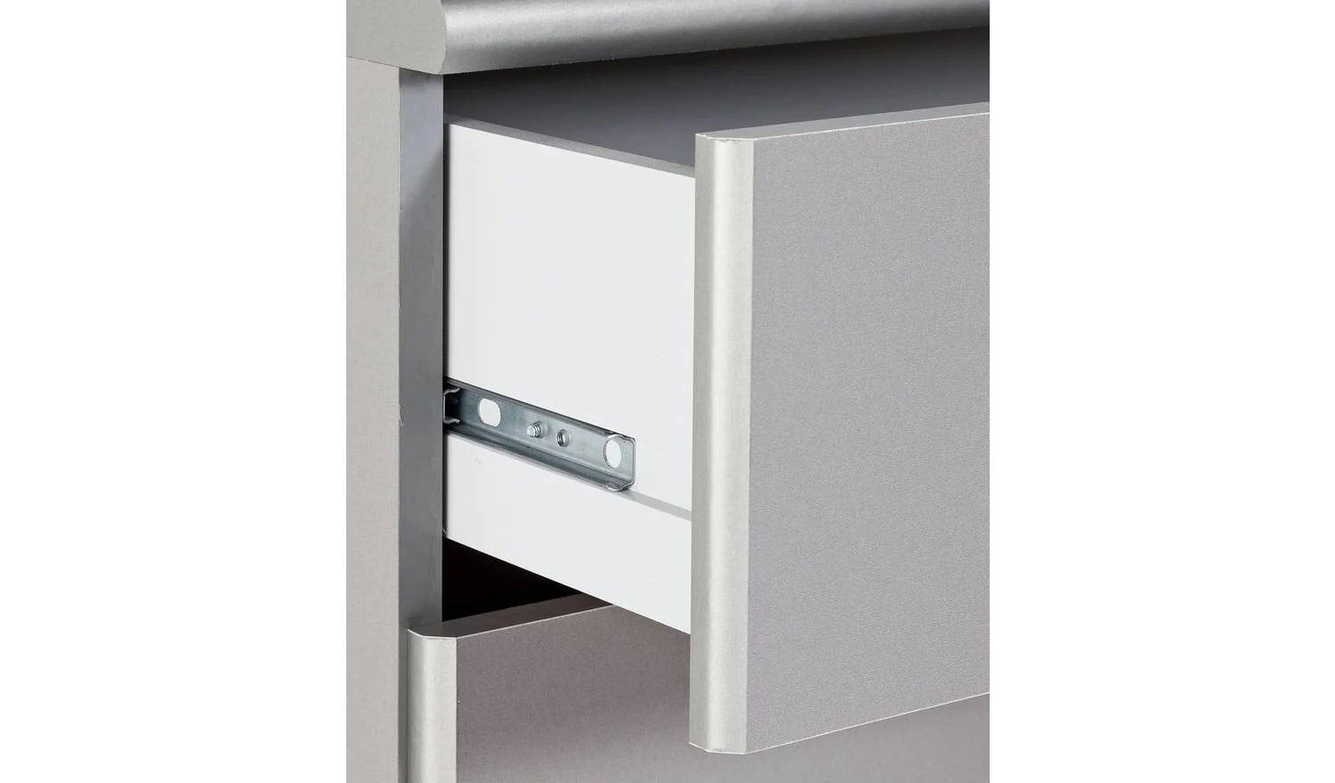 Normandy 4 Drawer Chest Grey Storage Organiser Bedroom Furniture - Image 4