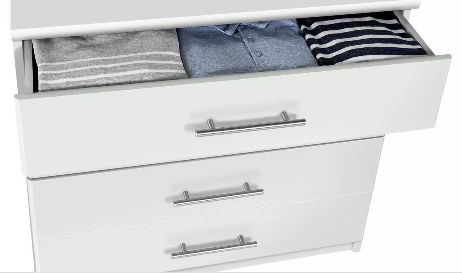Normandy 4 Drawer Chest of Drawers White Modern Home Decor - Image 2