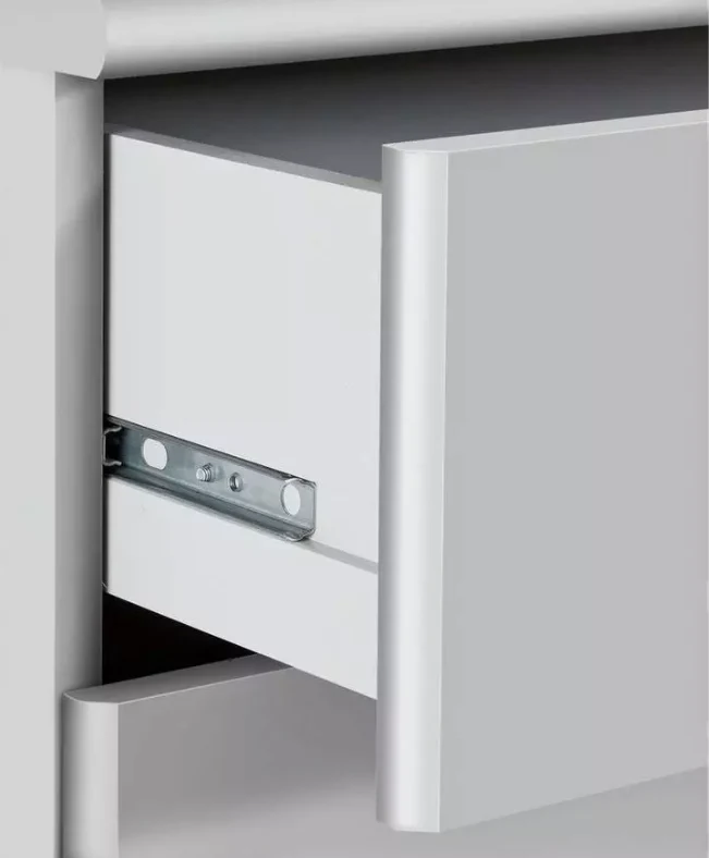 Normandy 4 Drawer Chest of Drawers White Modern Home Decor - Image 6