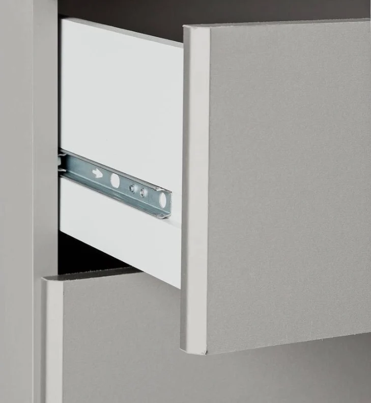 Normandy 5 Drawer Chest Grey Storage Organiser Bedroom Furniture - Image 4