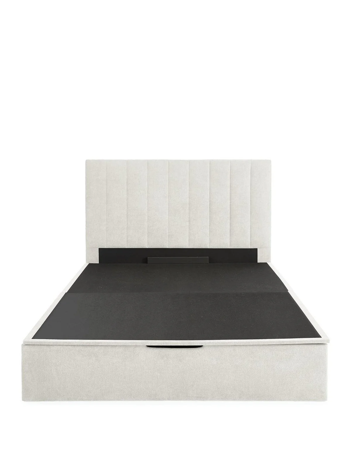 Nova End Lift Ottoman King Bed Ivory | Underbed Storage | No Mattress - Image 2