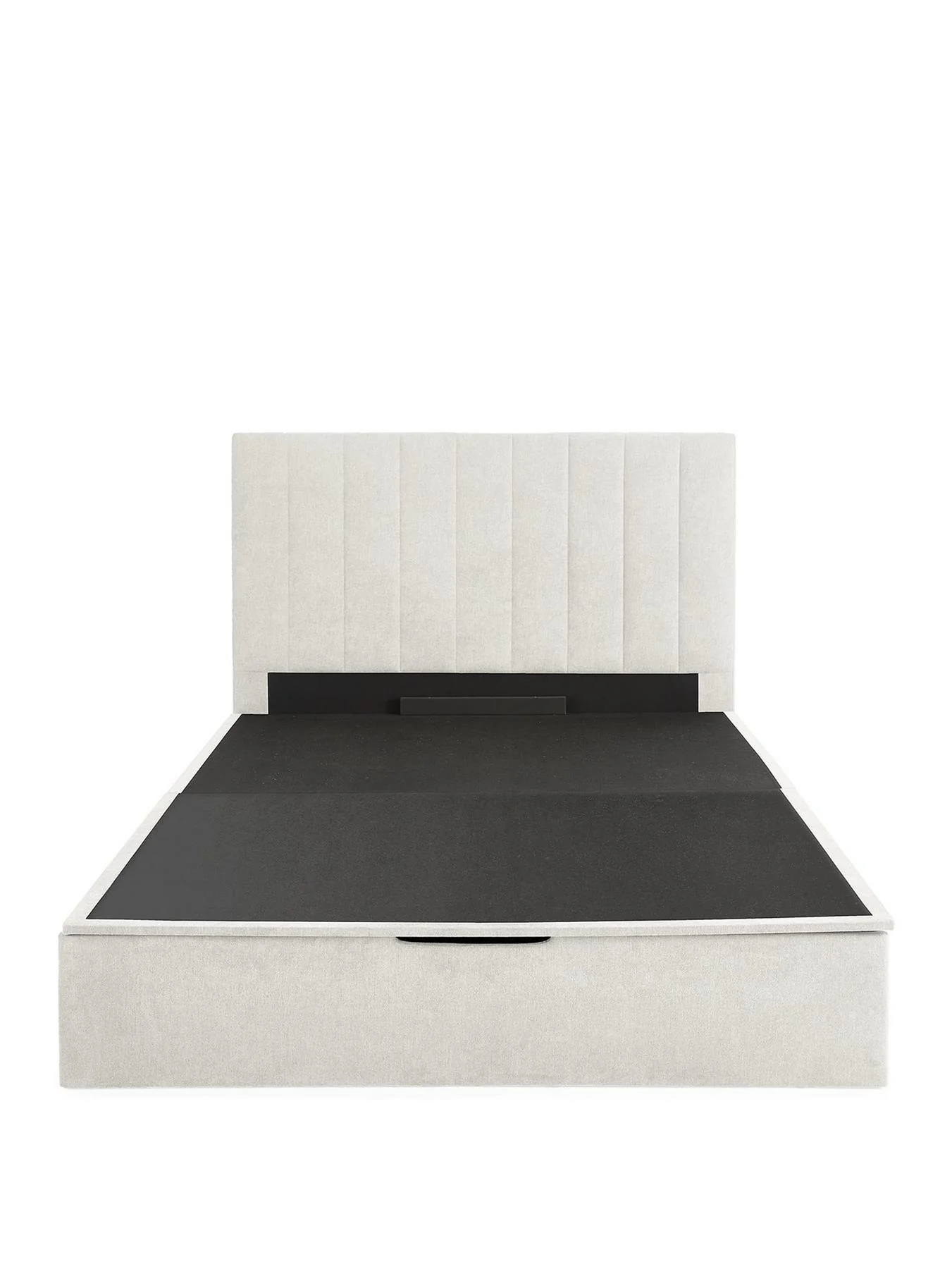 Nova End Lift Storage Ottoman Up Small Double Bed Frame Ivory UK - Image 2