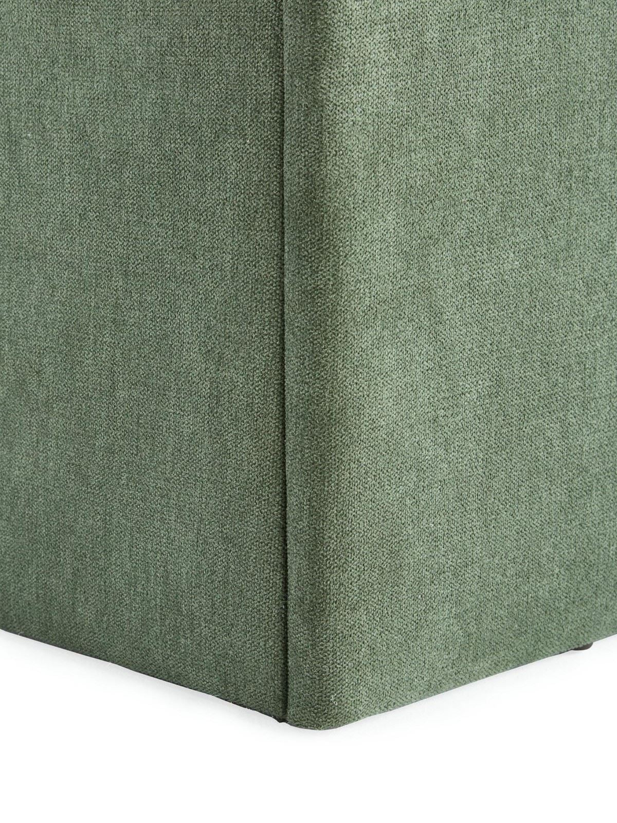 Nova End Lift Up Storage Fabric Ottoman Double Bed Winter Moss - Image 5