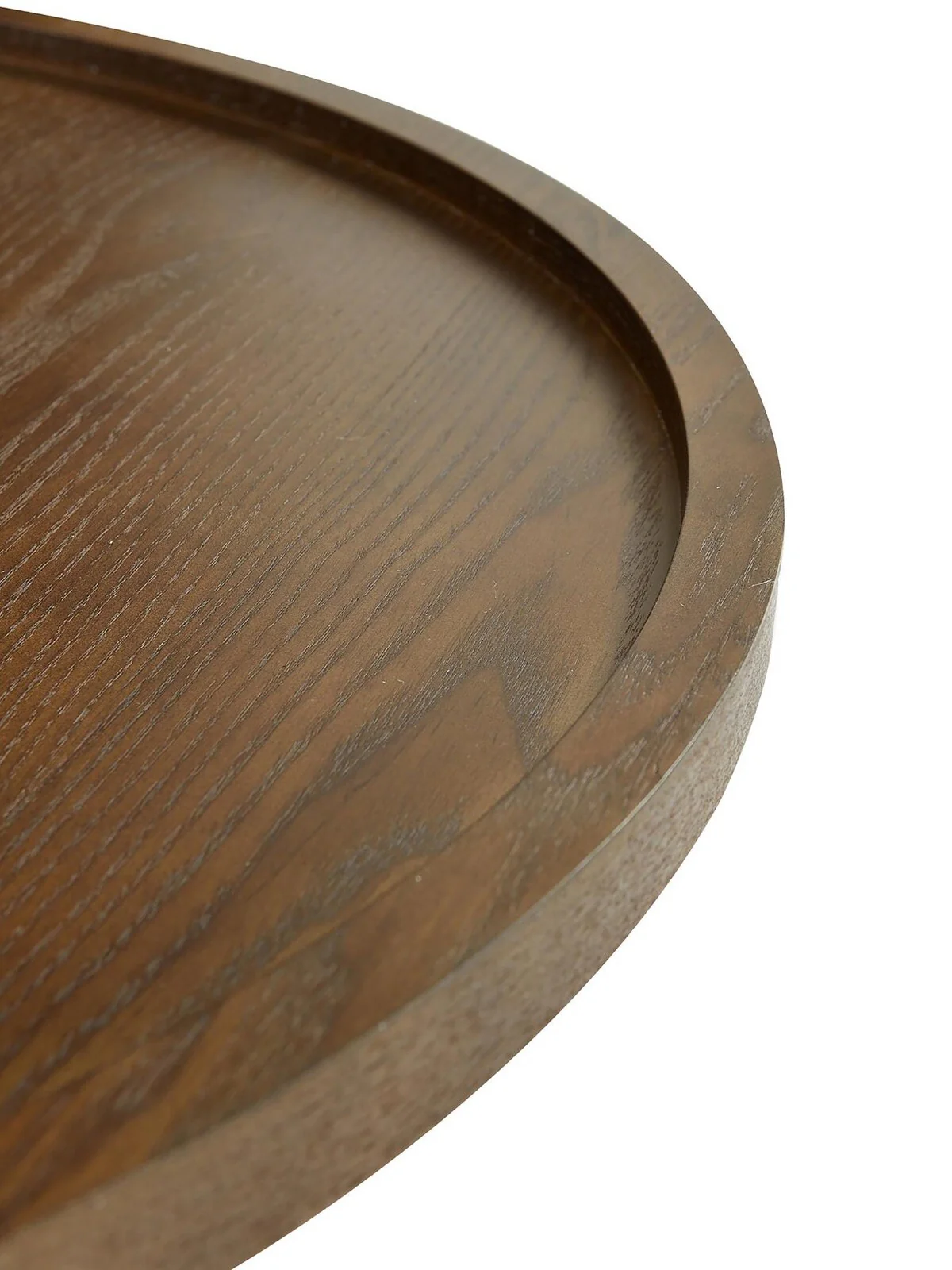 Odem Round Coffee Table Black & Walnut Modern and Stylish Living Room Furniture - Image 5