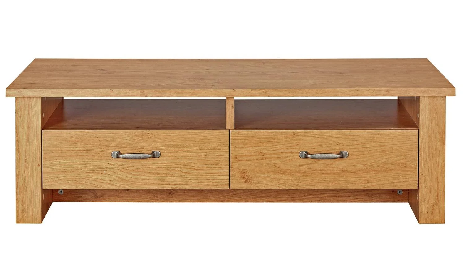 Ohio Coffee Table Oak Effect Living Room Furniture Storage Shelf - Image 2