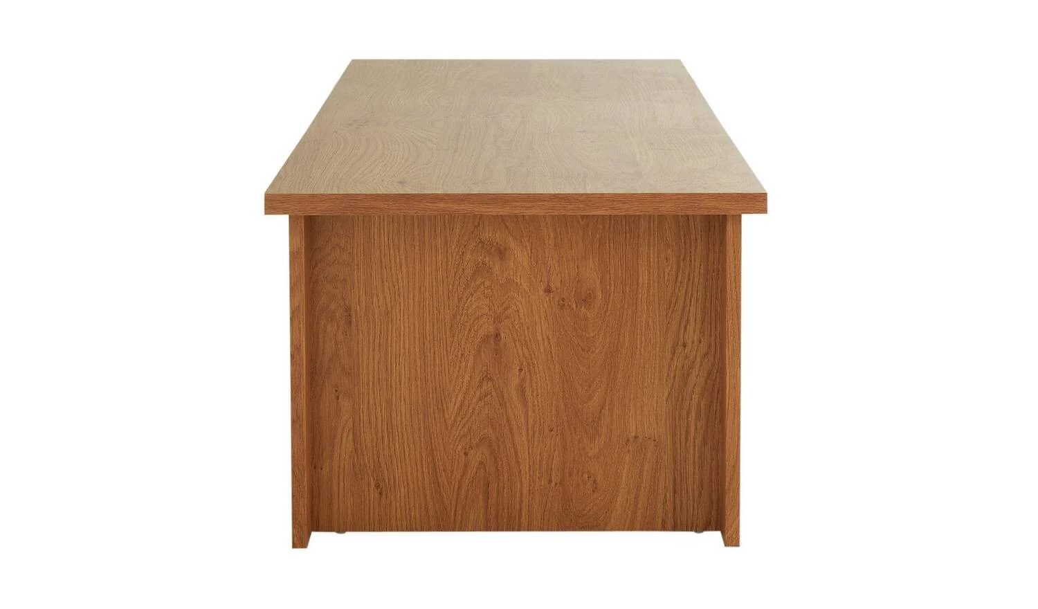 Ohio Coffee Table Oak Effect Living Room Furniture Storage Shelf - Image 3