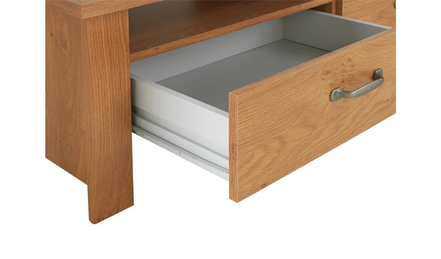 Ohio Coffee Table Oak Effect Living Room Furniture Storage Shelf - Image 4