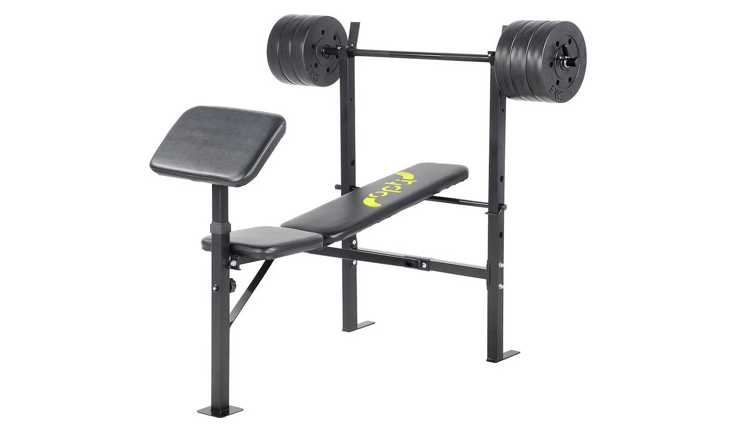 Opti Bench with 30kg Weights Home Gym Strength Training Exercise - Image 3