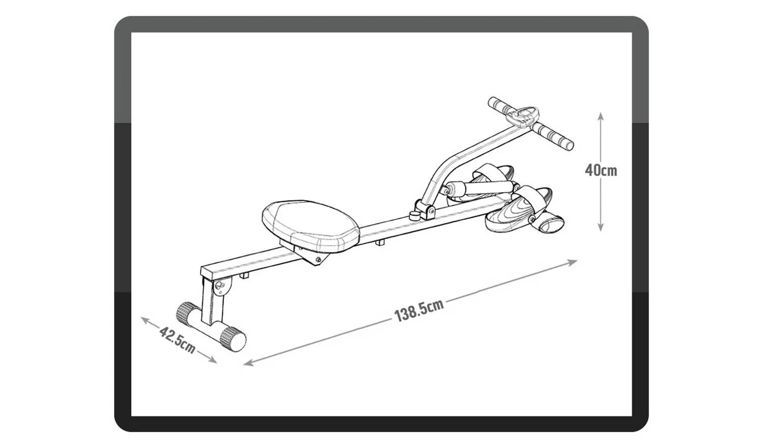 Opti Manual Rowing Machine Home Gym Fitness Equipment Full Body Workout - Image 7