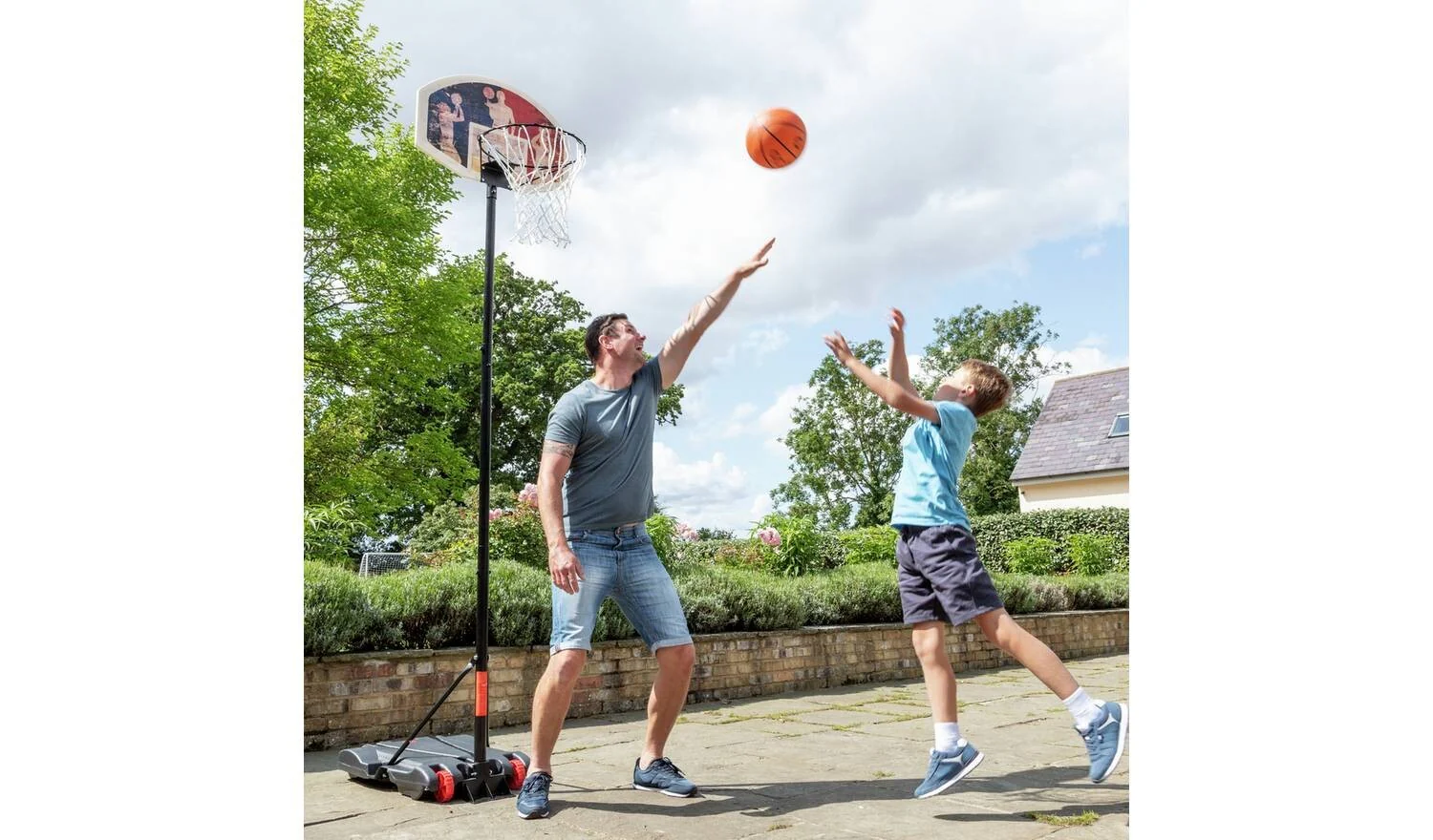 Opti Portable Adjustable Basketball Hoop and Backboard Outdoor Sports - Image 3