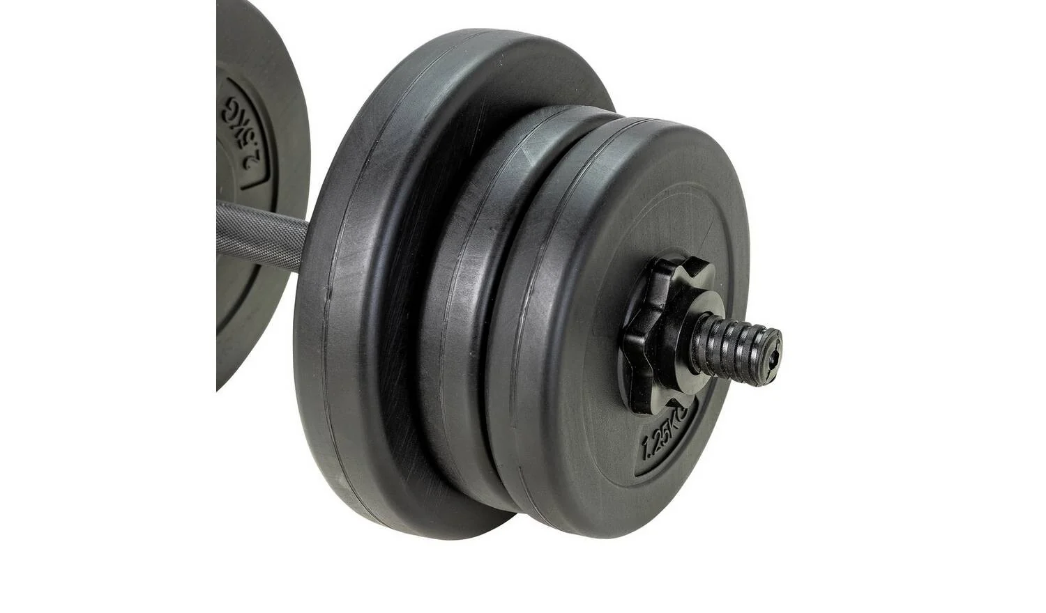 Opti Vinyl Dumbbell Set 20kg Home Gym Weight Lifting Fitness Training - Image 4