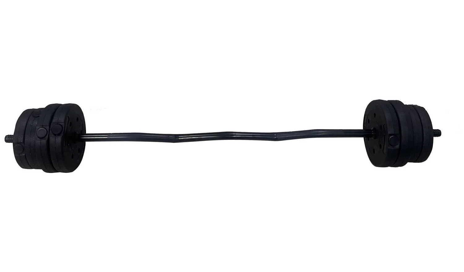 Opti Z Curl Vinyl Barbell Weight Set 17kg Home Gym Fitness Training - Image 3
