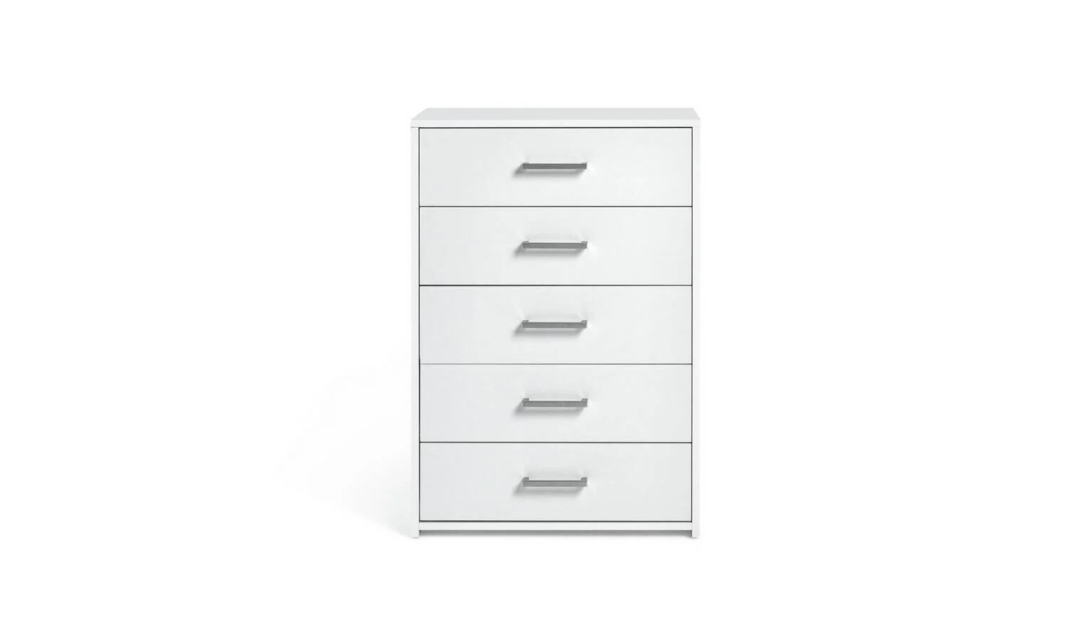 Oslo 5 Drawer Chest White Modern and Spacious Bedroom Storage Solution - Image 6