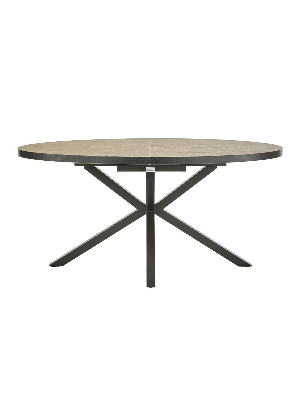 Oslo Extending Dining Table Oak & Black | 160-200cm | Modern Chopstick Legs - Image 6