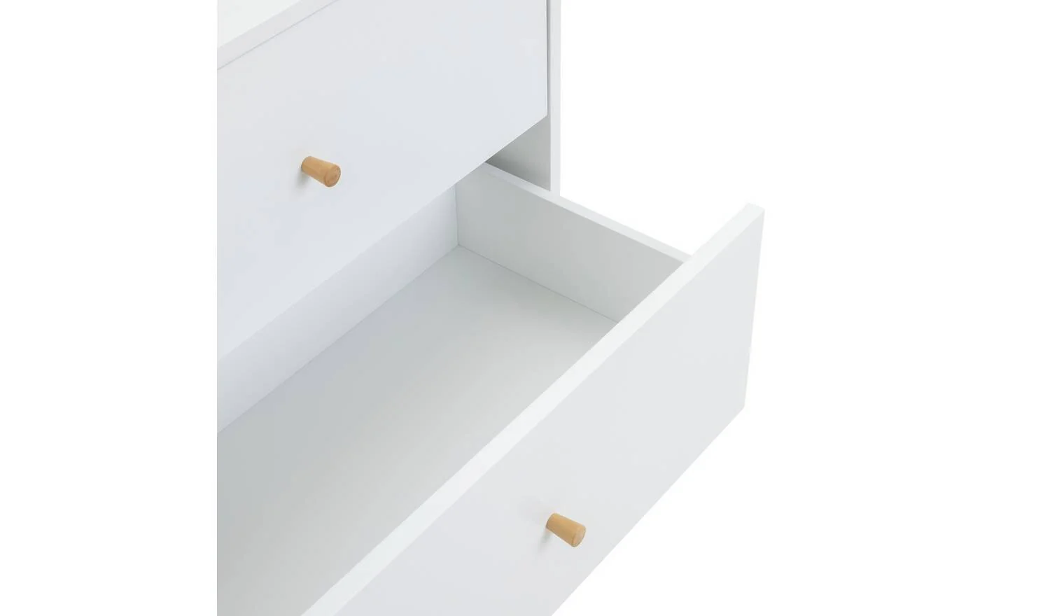 Otto 6 Drawer Chest White Storage Organiser Bedroom Furniture - Image 5