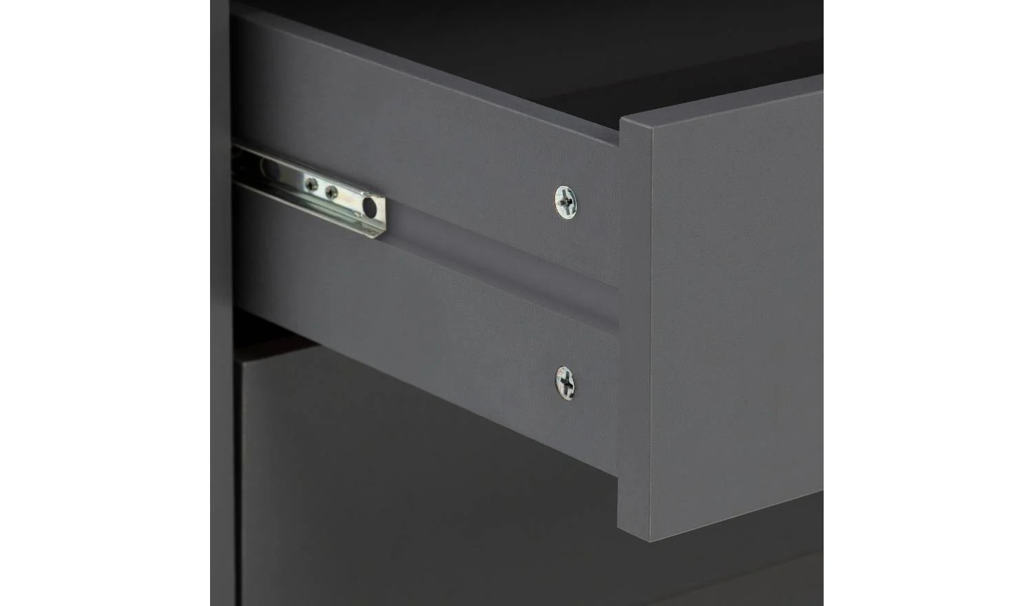 Pagnell 2 Door 2 Drawer Wardrobe Grey Bedroom Furniture Tall - Image 8