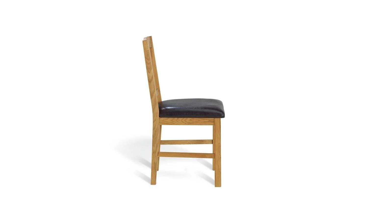 Pair of 2 Oak Dining Chairs Comfortable Seating for Kitchen - Image 3