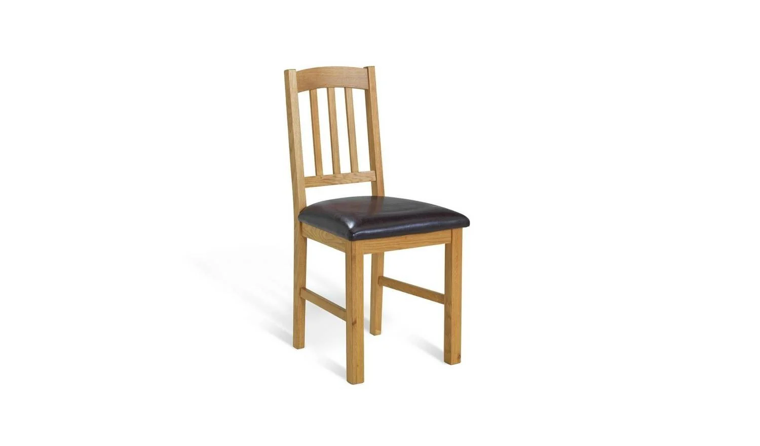 Pair of 2 Oak Dining Chairs Comfortable Seating for Kitchen - Image 5