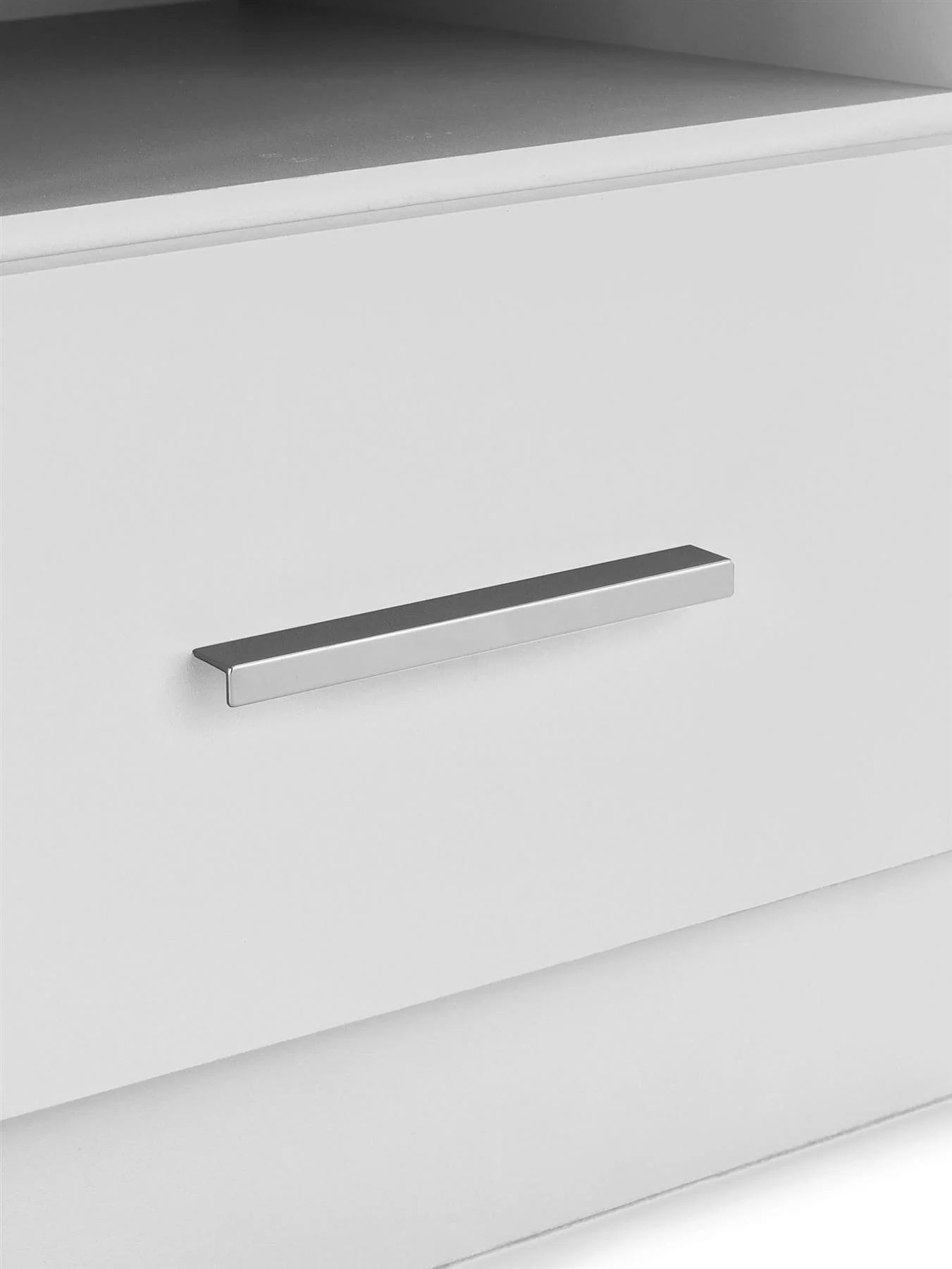 Panama 1 Drawer Bedside Cabinet White Modern Bedroom Furniture Nightstand - Image 5