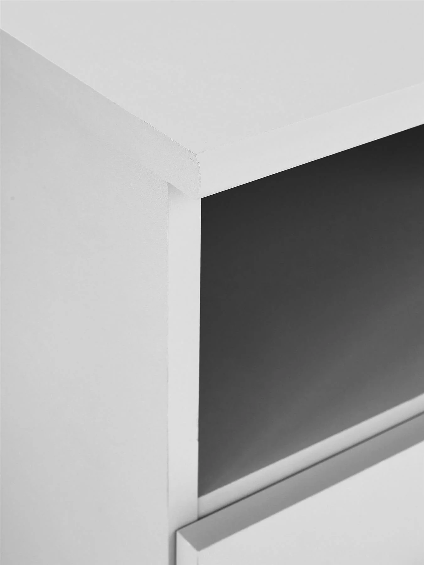 Panama 1 Drawer Bedside Cabinet White Modern Bedroom Furniture Nightstand - Image 7
