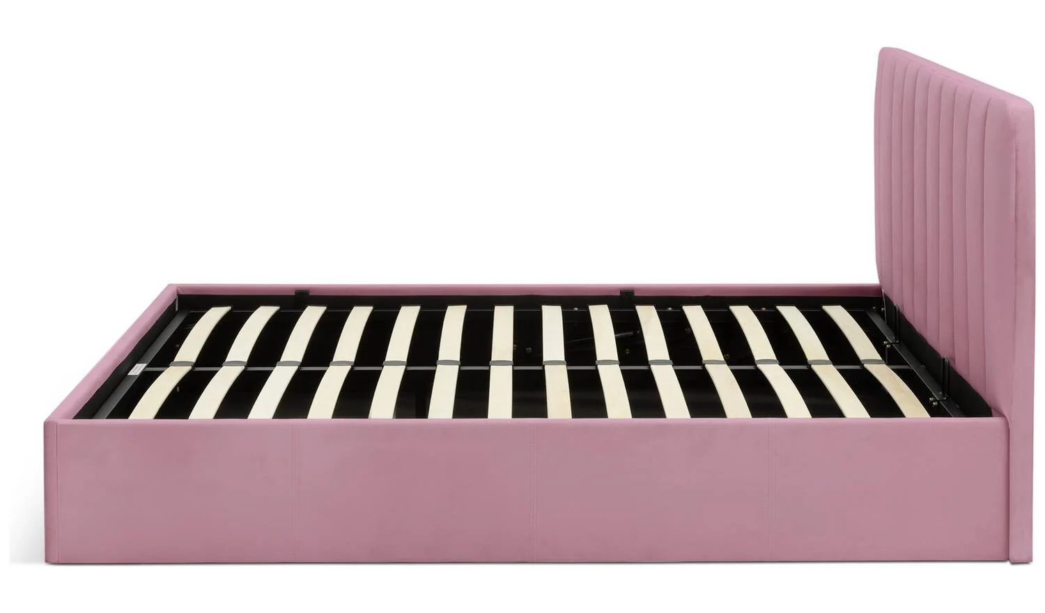 Pandora Double End Lift Ottoman Bed Pink Modern Bedroom Storage - Image 9