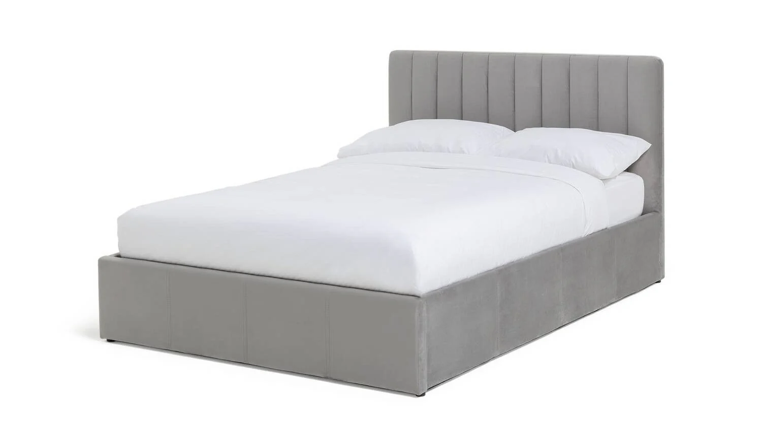 Pandora Small Double End Lift Ottoman Bed Grey Modern Bedroom Storage - Image 10