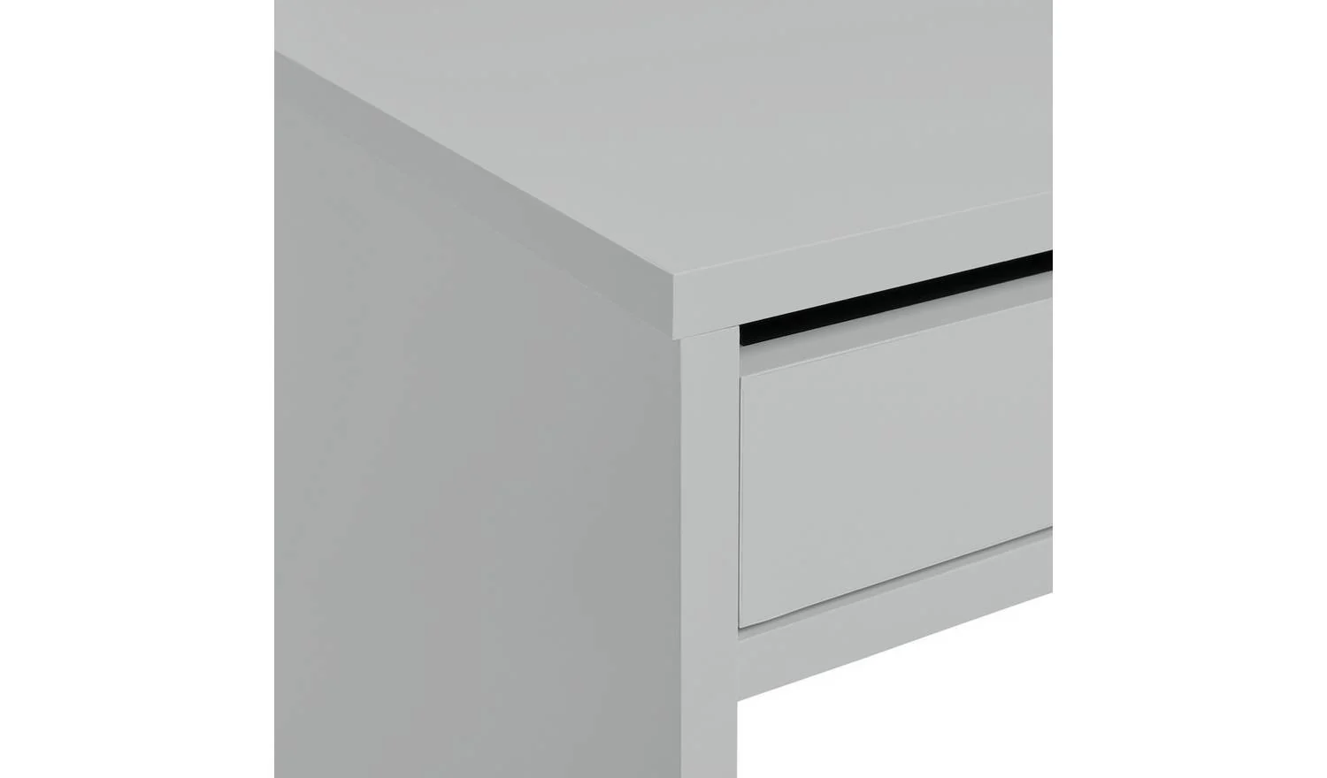 Pepper 2 Drawer Office Desk Grey Modern Home Office Furniture Workspace - Image 7