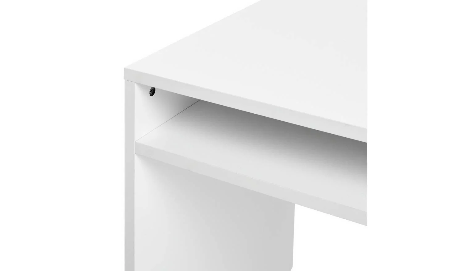 Pepper 2 Drawers Large Office Desk White Modern Home Workspace - Image 8