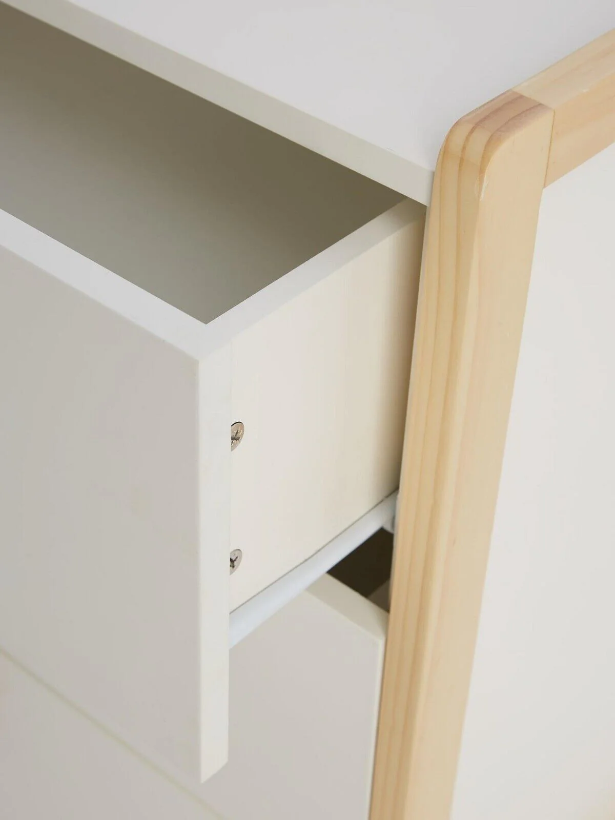 Pixie Solid Pine 3 Drawer Chest White & Pine Kids Bedroom Furniture - Image 5