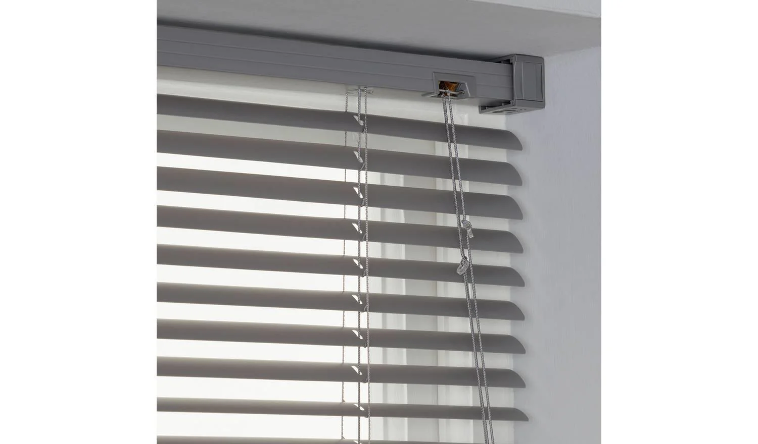 Plastic Flint Grey Venetian Blind 120x160cm Window Treatment Privacy - Image 2
