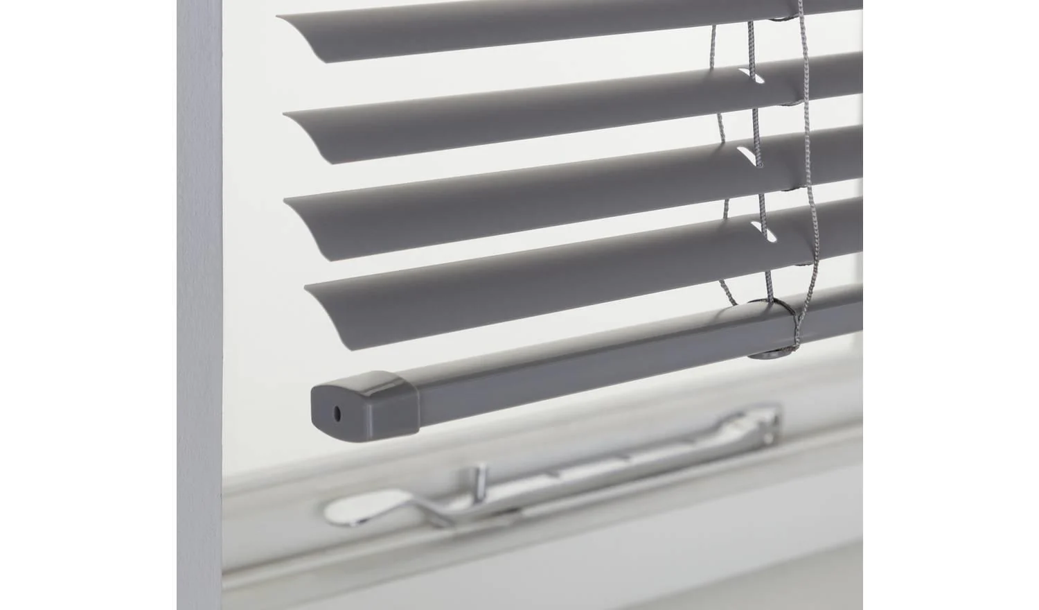 Plastic Flint Grey Venetian Blind 120x160cm Window Treatment Privacy - Image 3
