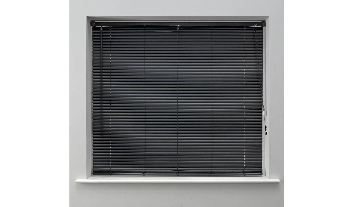Plastic Jet Black Venetian Blind 180x160cm Window Treatment Privacy - Image 4