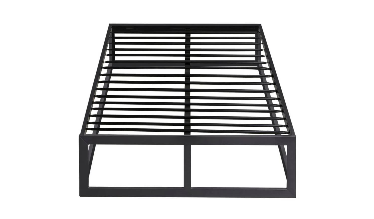 Platform Single Metal Bed Frame Black Durable and Stylish Bedroom Furniture - Image 5