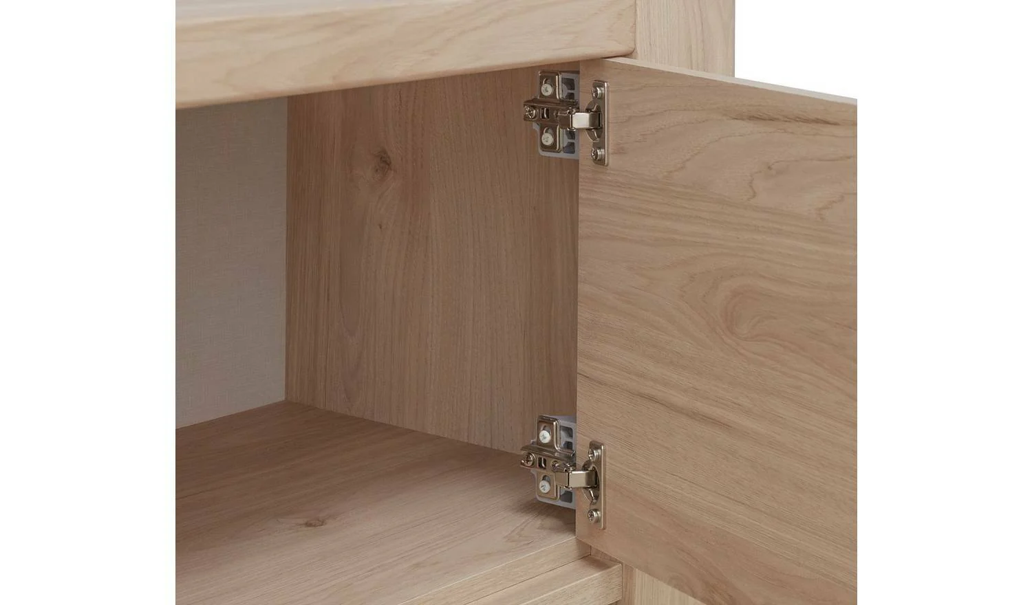 Portland 2 Door TV Unit Oak Sturdy Stylish Media Storage Solution for Home - Image 5