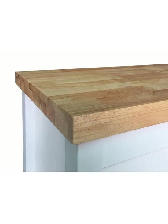 Portland Kitchen Cart White/Oak Modern and Functional Kitchen Storage Design - Image 3