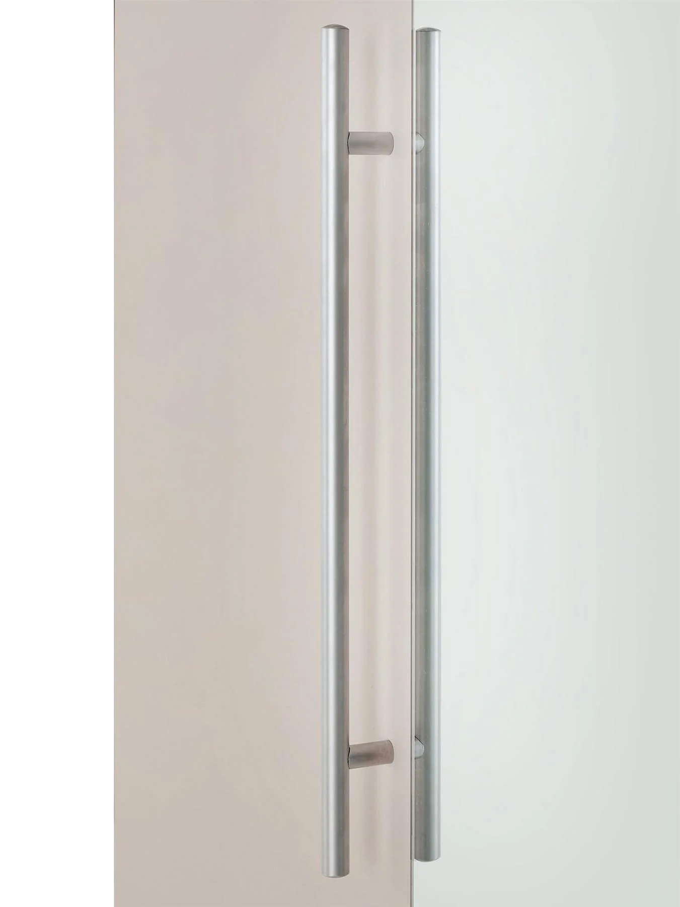 Prague 5 Door Mirrored Wardrobe Oatmeal Large Storage Solution - Image 6