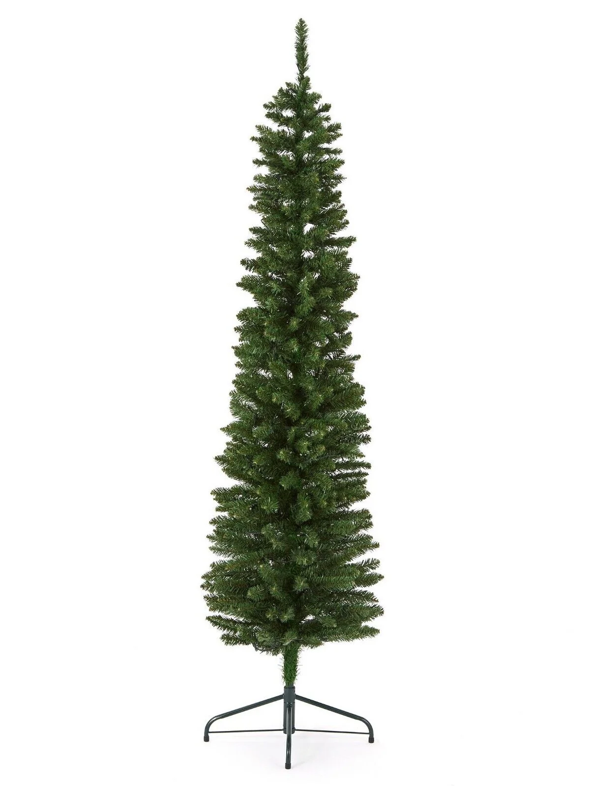 Pre-Lit Pencil Christmas Tree 6ft Green Elegant and Lifelike Holiday Decor - Image 3