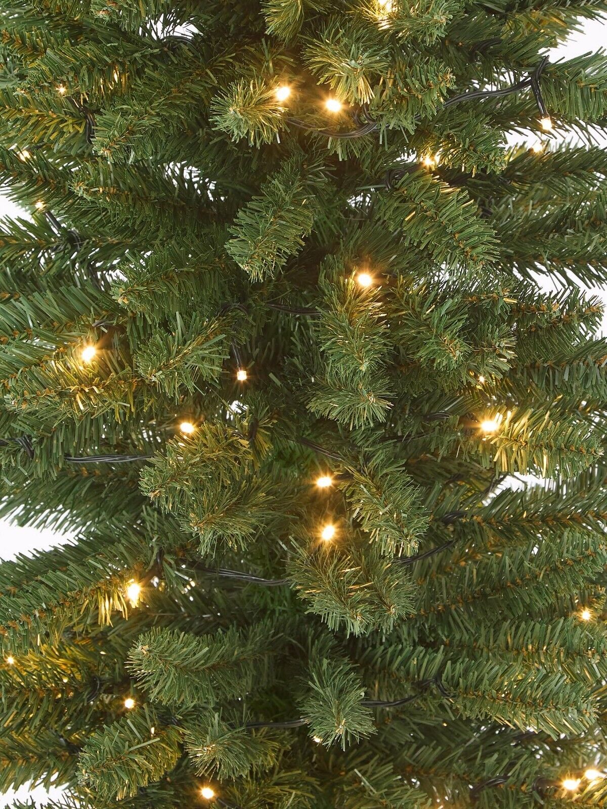 Pre-Lit Pencil Christmas Tree 6ft Green Elegant and Lifelike Holiday Decor - Image 4