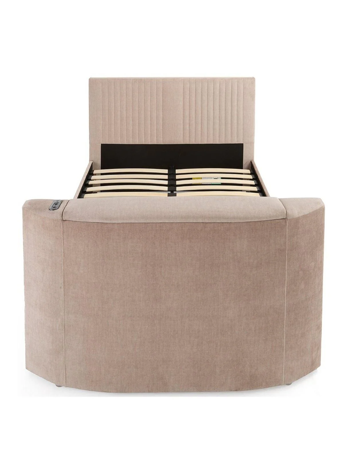 Prent Kingsize TV Bed with Voice Control Natural Stylish and Modern Bed Solution - Image 2