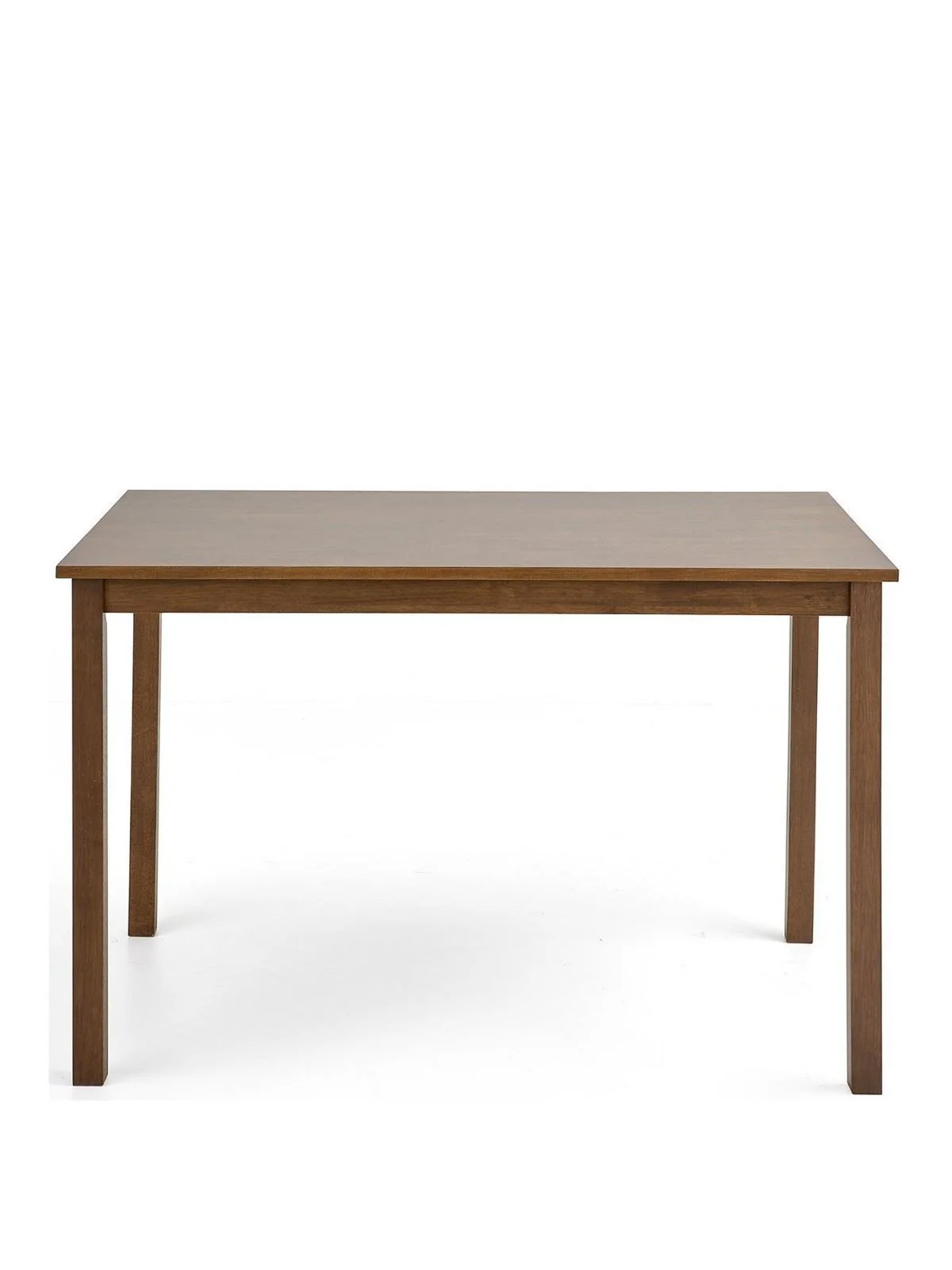 Primo 120cm Dining Set Dark Wood/Cream | Table & 4 Faux Leather Chairs - Image 3