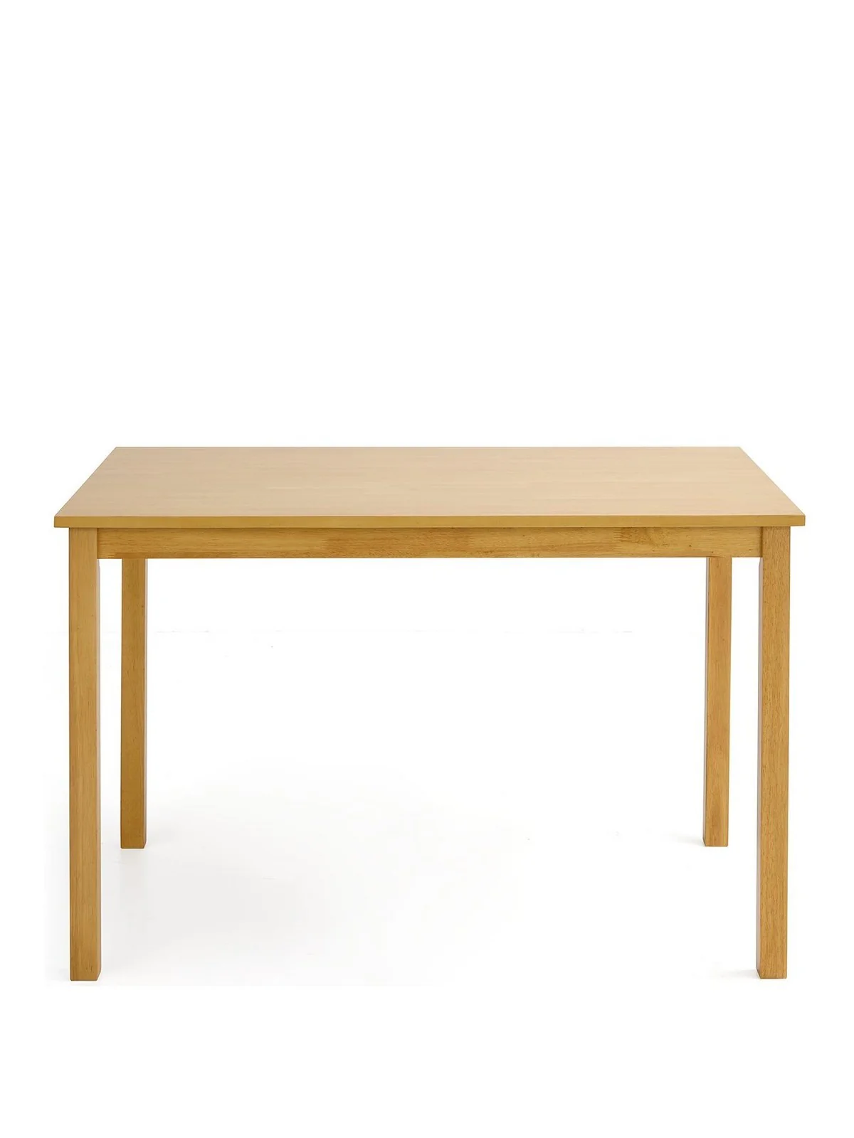 Primo 120cm Dining Table & 4 Fabric Chairs Set Wood Grey Modern - Image 3