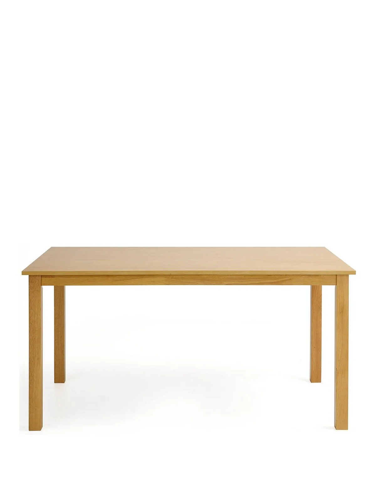 Primo 150cm Dining Table & 6 Fabric Chairs Set Wood Grey Modern - Image 3