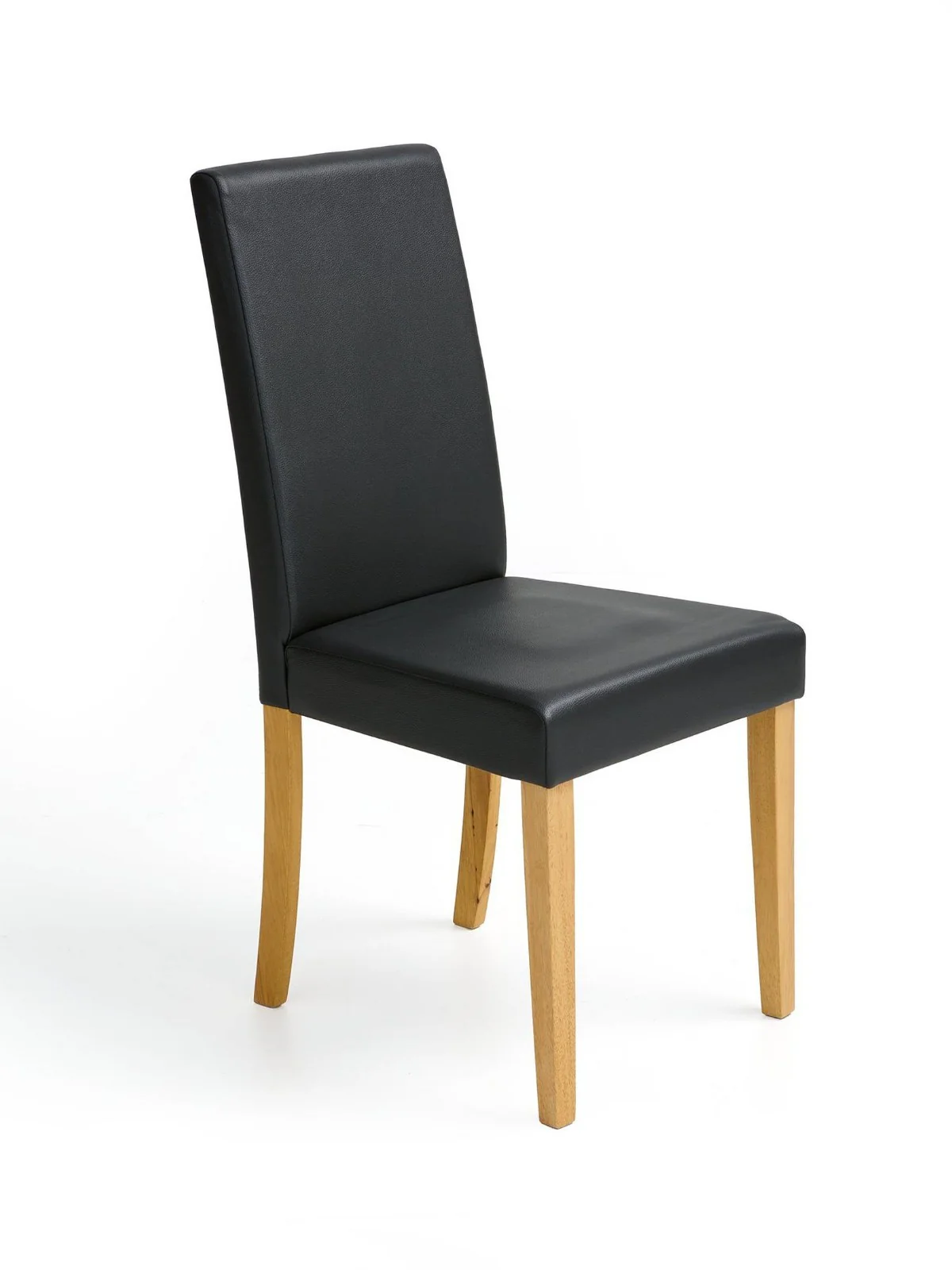 Primo Dining Set - 120cm Table & 4 Black Faux Leather Chairs | Modern Kitchen - Image 5