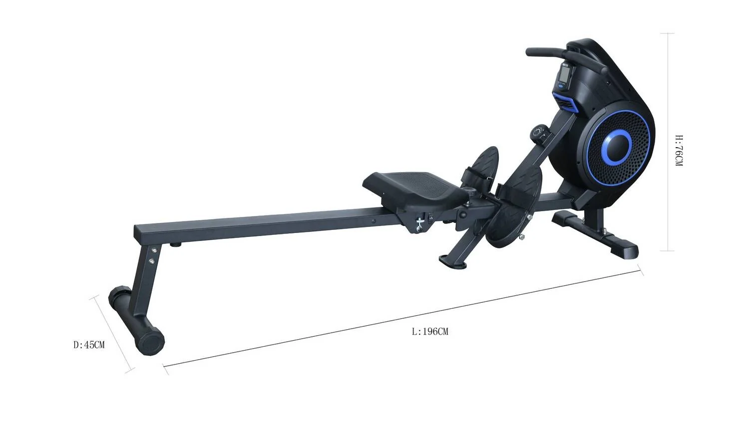 Pro Fitness Air and Magnetic Rowing Machine Home Gym Cardio Workout - Image 5